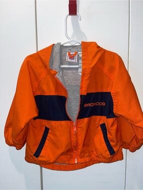 NFL Orange and Navy Broncos Kids' Hooded Jacket